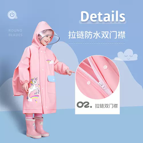 Водонепроницаемый дождевик для мальчиков, мультяшный ранец для раннего возраста для школьников