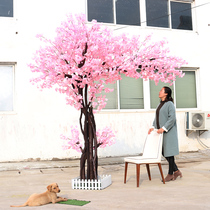 Large simulation tree Cherry tree Peach tree wishing tree Plum tree Hotel living room wedding decoration plant