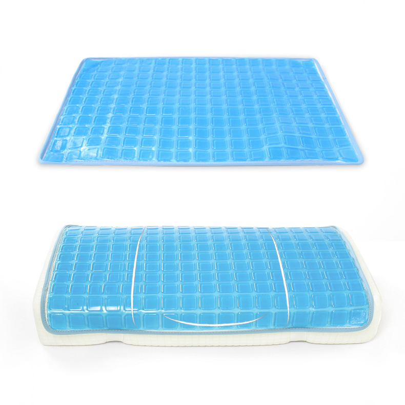 Cross-Border Summer Gel Cooling Pillow Pad Adult Cooling Pillowcase Student Dormitory Cervical Pillow Sheet Pillow Mat Men's Pillow Pad