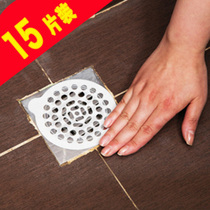 Kitchen sink floor drain sticker hair filter filter bathroom sewer bathroom sewer hair anti-blocking patch water screen