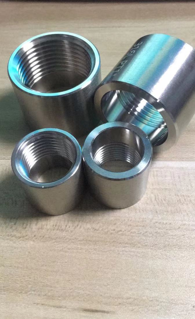不锈钢304/316L国标数控耐高压加厚圆管箍厚壁焊接单头内丝PT/NPT