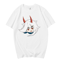 Original God Short Sleeve Net Red Grinding Hair T-Shirt Man New Youth Round Collar Casual Printed Short Sleeve Down Blood Half Sleeve Pyjamas Woman