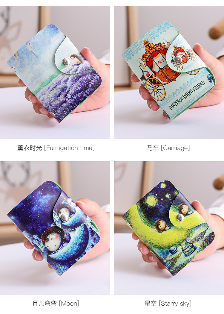 Thẻ tín dụng ngân hàng thẻ thông qua thẻ phụ nữ nhiều thẻ nam và nữ phiên bản tiếng Hàn của bộ thẻ siêu mỏng dễ thương chủ thẻ ví đựng thẻ card