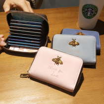 ins super hot coin wallet card bag one bag womens bee Korean cute personality Mini Card bag tide
