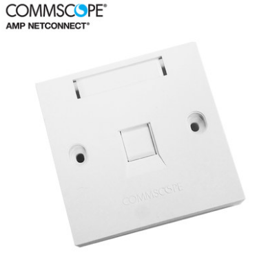 genuine commscope network cable amp amp 1859049-1 amp panel amp single port panel 1 port panel flat panel spring cover panel