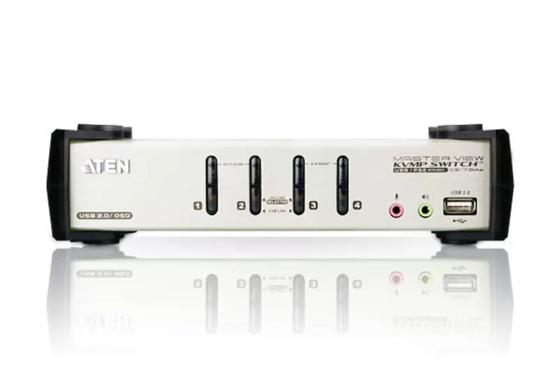 ATEN [宏正 CS1734B 4端口USB 2.0 KVMP?多电脑切换器+OSD]