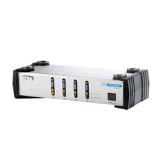 KVM-переключатель aten宏正 vs461|vs-461 kvm dvi视频切换器 4端口dvi切换器