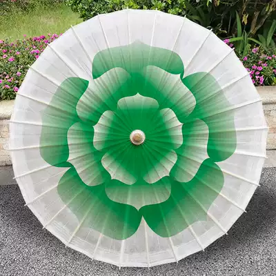 (Jasmine)Oil paper umbrella rainproof sunscreen practical ancient style female traditional handmade Hanfu retro dance props umbrella