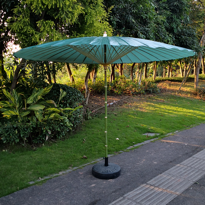 Super large sunny umbrella Parasol Outdoor courtyard Beach umbrella Cultural suspended ceiling umbrella Garden dining room Open-air balcony umbrella