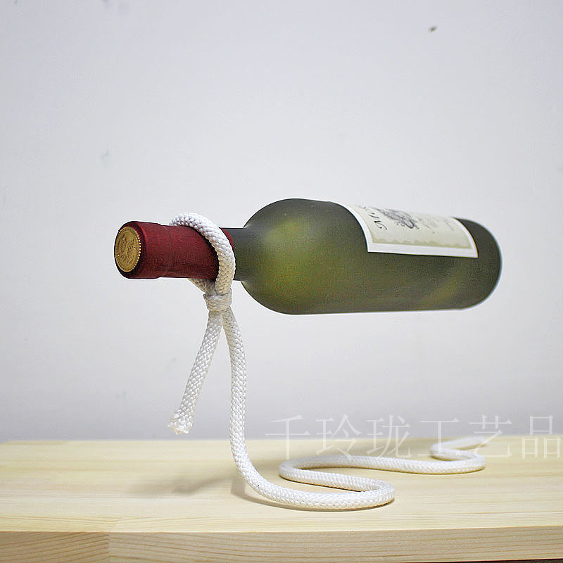 Brief Red Wine Rack Swing Piece Creative Living Room New Home Home Desk TV Cabinet Furnishing Suspended Wine Cabinet Decorations