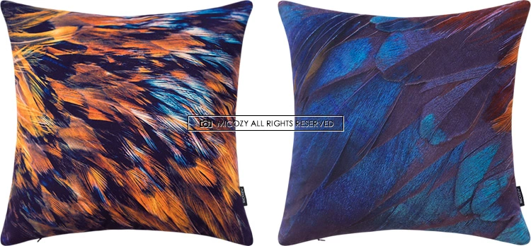 Nordic xanh lông gối đệm ghế sofa của cơ quan xe nhung gối thắt lưng gối tựa lưng giường pad - Trở lại đệm / Bolsters