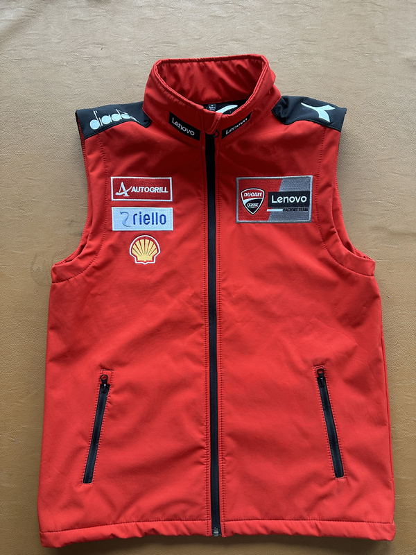 Suitable for Ducati Motorcycle Riding Soft Shell Vest Factory Team Uniform Windproof and Water-Repellent