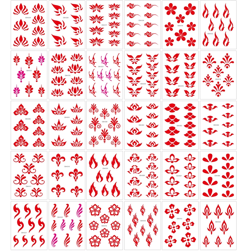 Hanfu, painted tattoo stickers, style, long-term effect