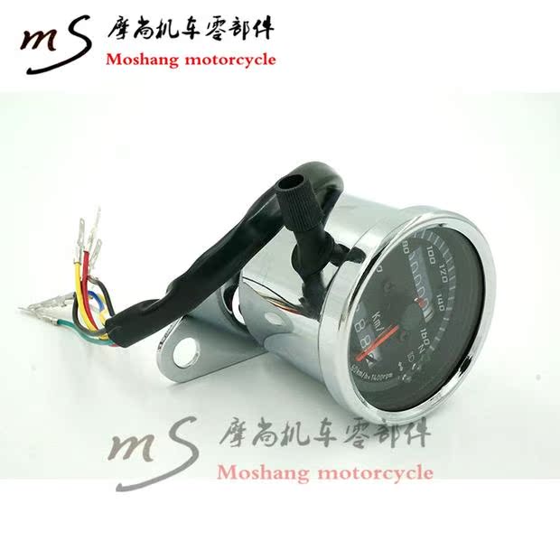 Xe máy dụng cụ sửa đổi retro / Honda CG125 xe máy LCD mét km / LED đôi số dặm đồng hồ điện tử xe wave