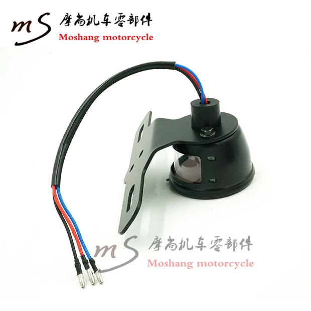Phụ kiện xe máy Harley Cruise Prince xe retro sửa đổi lưới kim loại phía sau đuôi đèn phanh lắp ráp đèn led xe máy demi