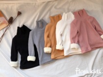 Florra kids winter childrens male and female child plus velvet thickened pit strips of undershirt warm blouses to wear in the bottom