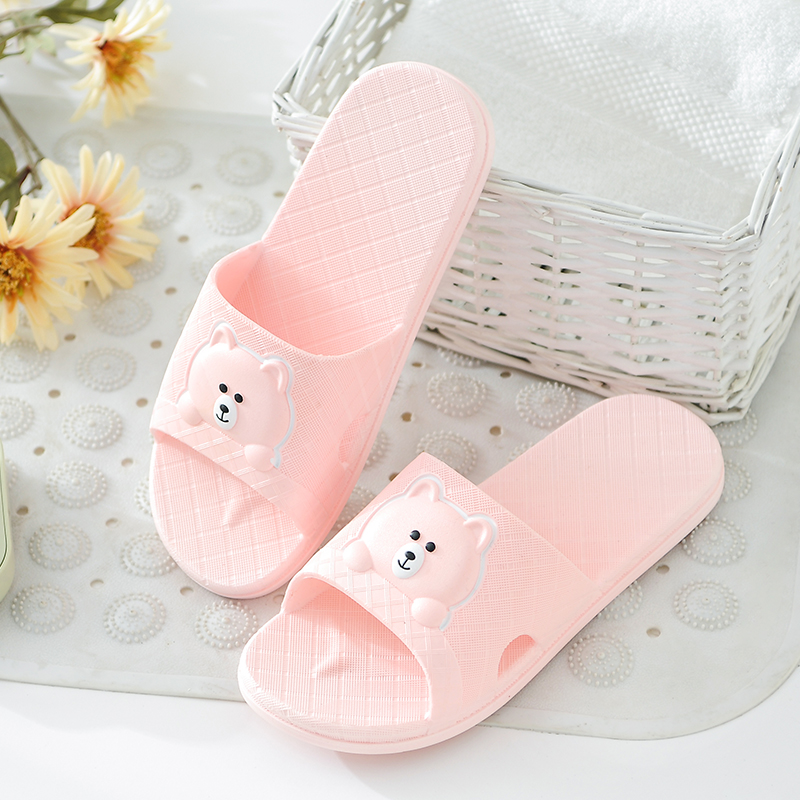 Slippers Female Summer Home Room Bathroom Non-slip Bath Cool Slippers Soft Bottom House Exterior Wearing Male Summer Lovers Slippers
