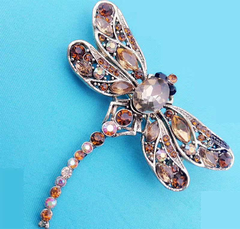 Broche femme en cristal naturel pierres semi-précieuses - Ref 1173197 Image 15