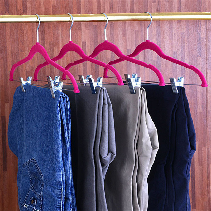 Dongguan trousers pants clip stainless steel panties hanger skirt hanger clothesShow clothesShow shelves