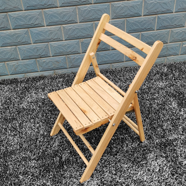 Shangxi solid wood cypress folding chair Dining chair Mahjong chair backrest Computer chair Leisure conference outdoor chair