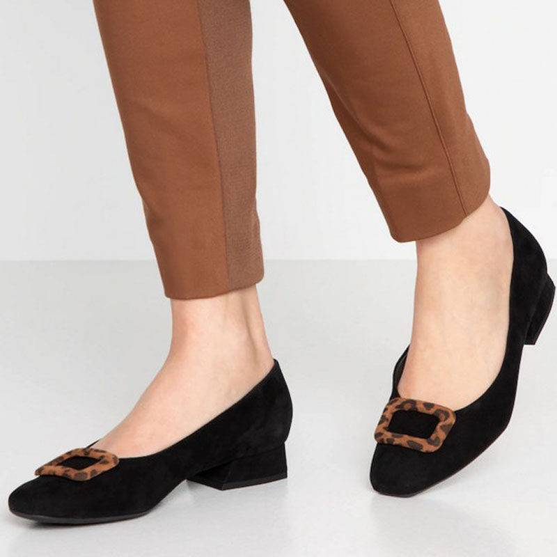 PeterKaiser Women Shoes 2019 Autumn Winter Low Heel Single Shoes Mom Shoes Sheepskin Anti Suede Comfort Large Size 33443