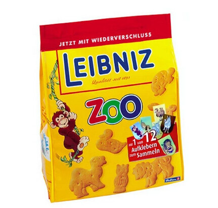 German direct mail LEIBNIZ Leibniz zoo-shaped ZOO cream biscuit 125g pattern random