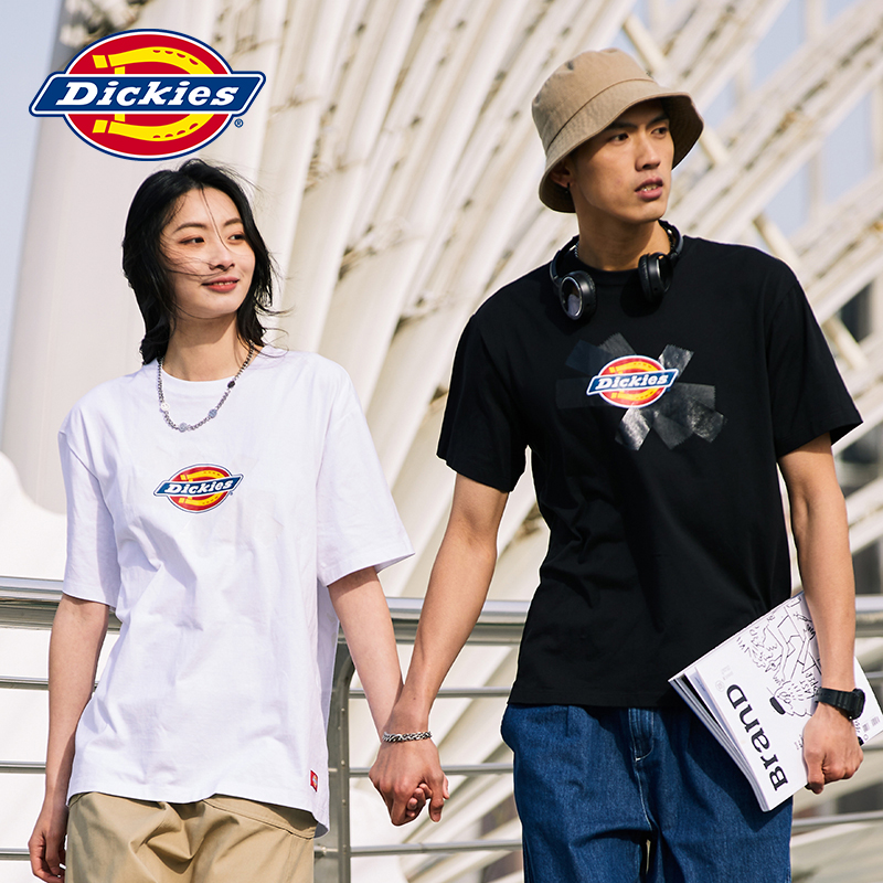 Dickies2022春夏新款短袖女 经典logo印花宽松休闲短袖t恤 07361