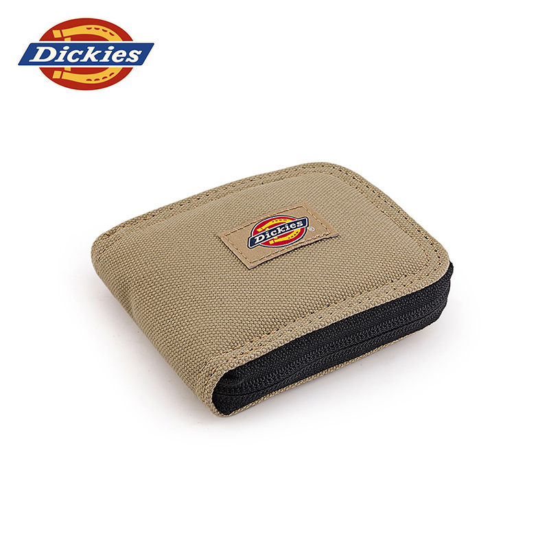 Dickies 24 New Logo Solid Color Canvas Wallet Simple and Elegant Card Holder J
