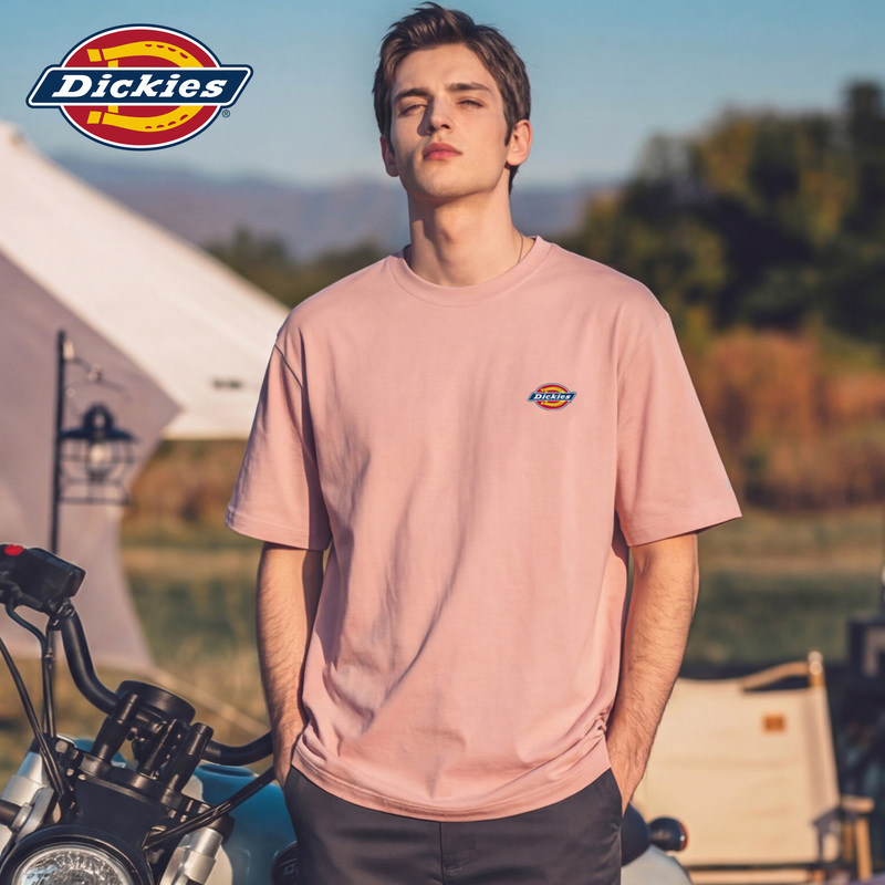 Dickies Men's New Short-Sleeve T-Shirt, Loose, Comfortable, Simple, Trendy, High-End Feel, Pure Cotton Printed T-Shirt m Dickies Men's New Short-Sleeve T-Shirt, Loose, Comfortable, Simple, Trendy, High-End Feel, Pure Cotton Printed T-Shirt m
