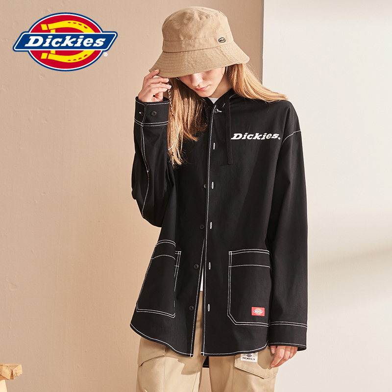 DickiesLOGO印花多袋连帽夹克 女士春夏季新品衬衫薄外套8933