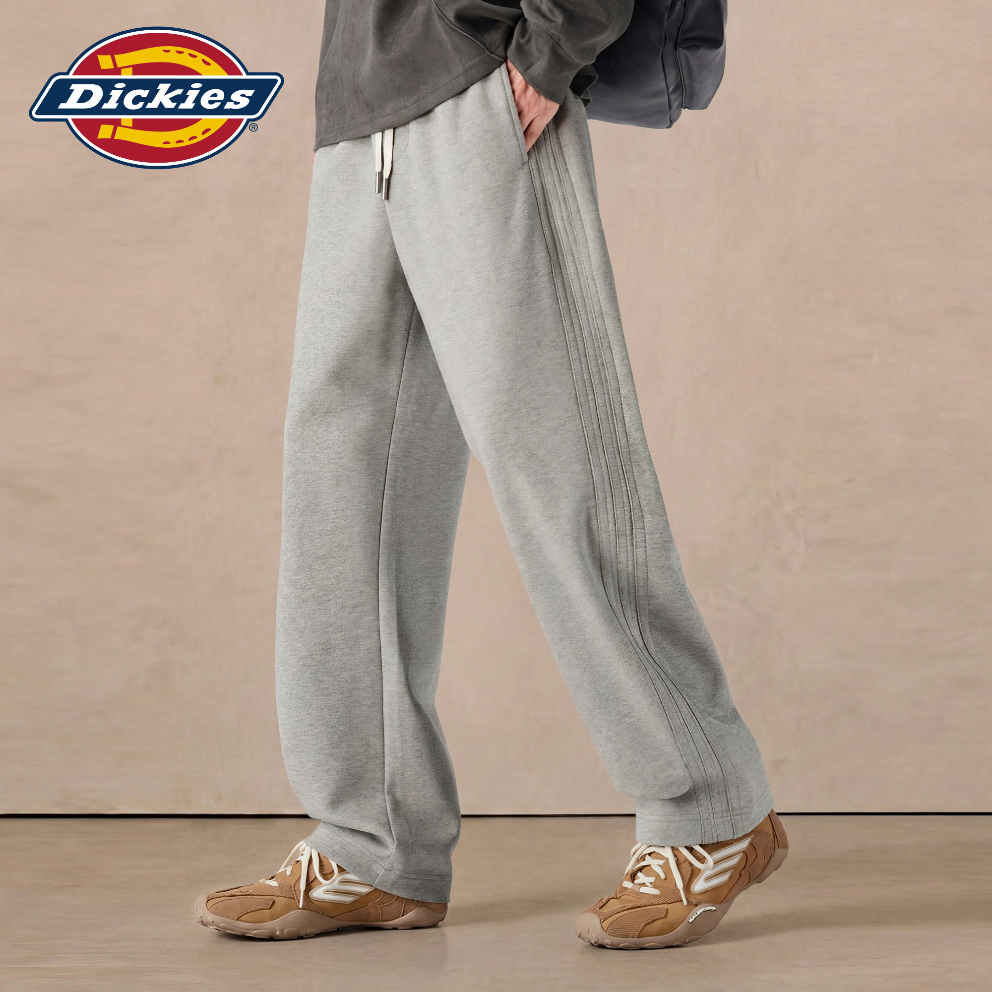 Dickies直筒运动裤男春季新款美式简约抽绳卫裤潮牌宽松休闲裤子M