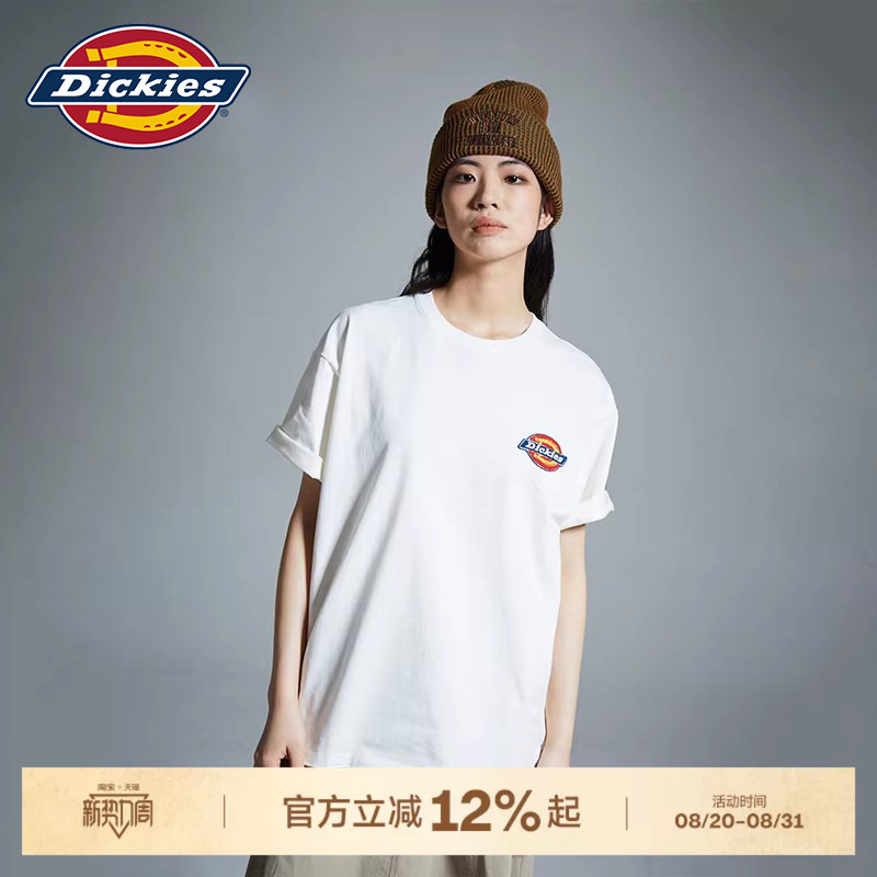 Dickies 26Th Summer New Collection Small Terry Badge Logo Heavy Cotton Loose Short Sleeve T-Shirt Yhj Dickies 26Th Summer New Collection Small Terry Badge Logo Heavy Cotton Loose Short Sleeve T-Shirt Yhj