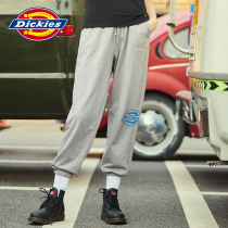 Dickies side logo print waist drawstring sweatpants Womens 21 autumn new casual trousers 9579