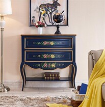 100 hitch king new style Painted Bucket cabinet door Hall Xuanguan Bed Head Cabinet Telephone Desk Art Han Style Sofa side cabinets