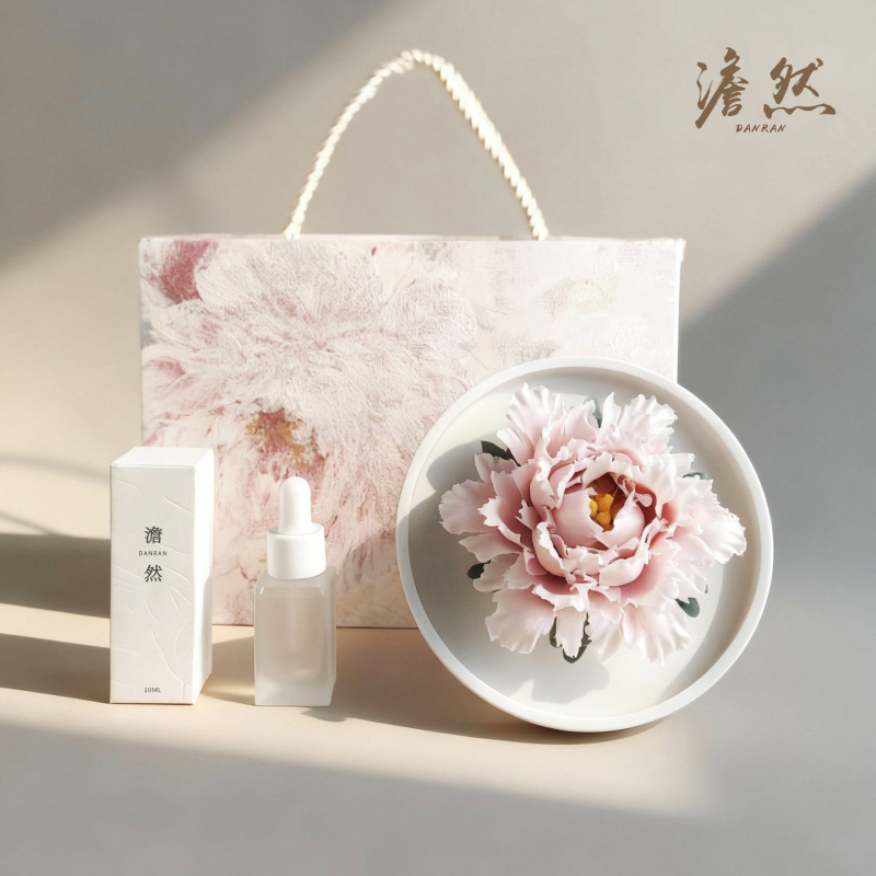 Graduation Season Gift, Intangible Cultural Heritage, Hand-Made Ceramic Flower, Luoyang Peony Flower, Birthday White Porcelain Flower, Aromatherapy Gift Box, Diffuser Stone Graduation Season Gift, Intangible Cultural Heritage, Hand-Made Ceramic Flower, Luoyang Peony Flower, Birthday White Porcelain Flower, Aromatherapy Gift Box, Diffuser Stone