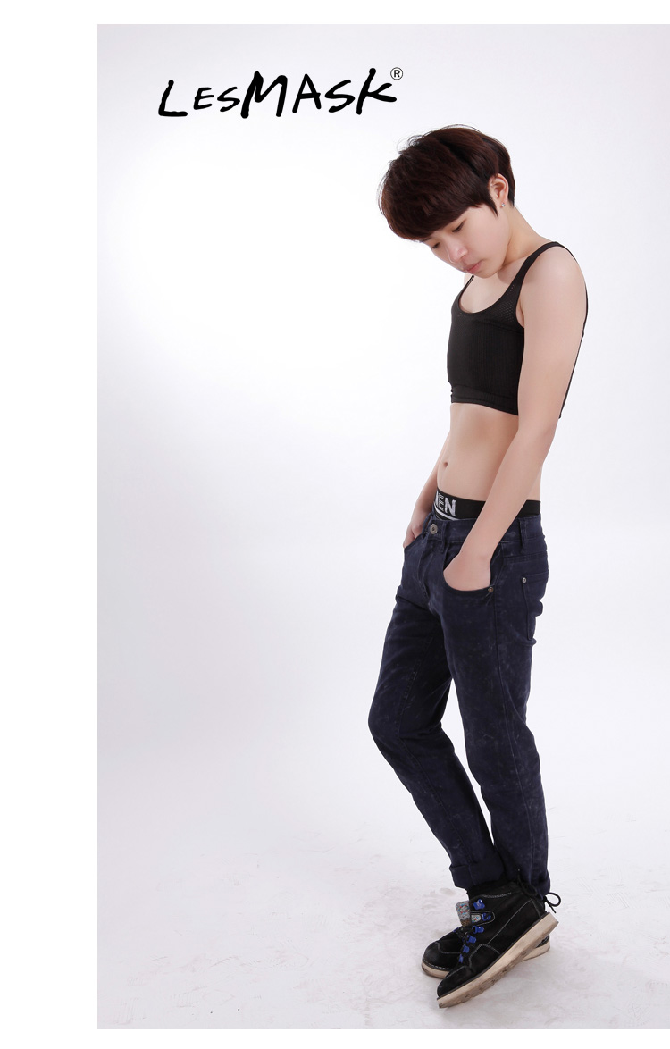 Lesmask siêu mỏng vest không tay đồ lót bụng rỗng và ngực băng bó corset màu rắn áo nhựa áo lót không gọng