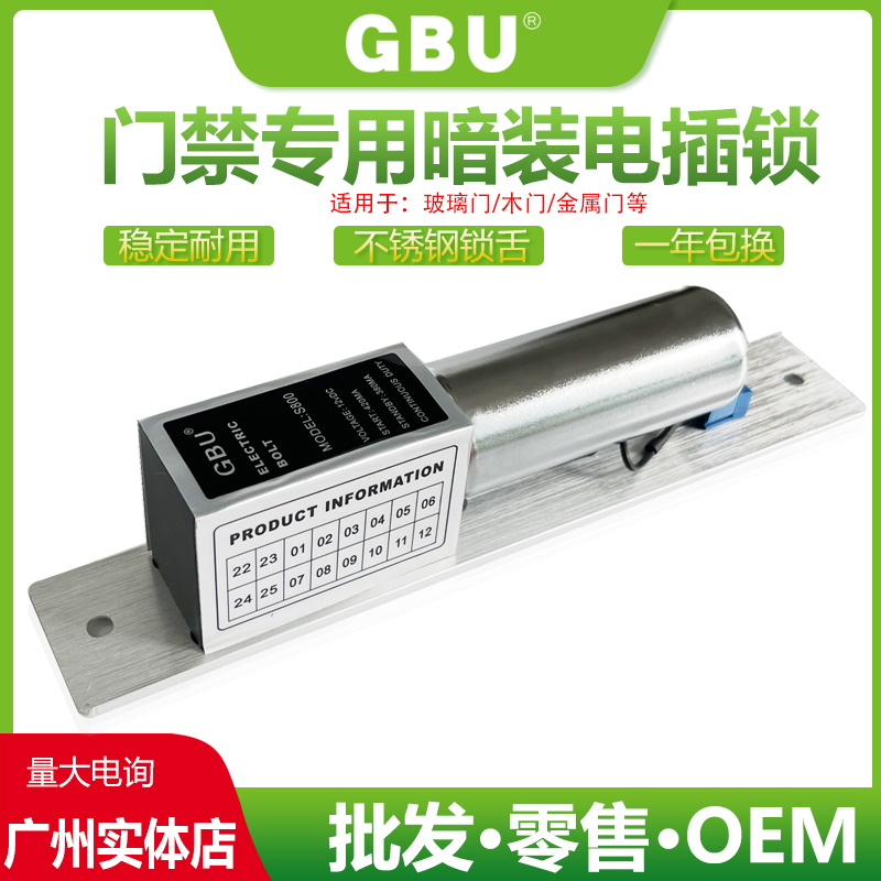 Low temperature time-lapse electric mortise lock 5 Line signal feedback No frame glass door swiping password Access lock 12V Electronic lock