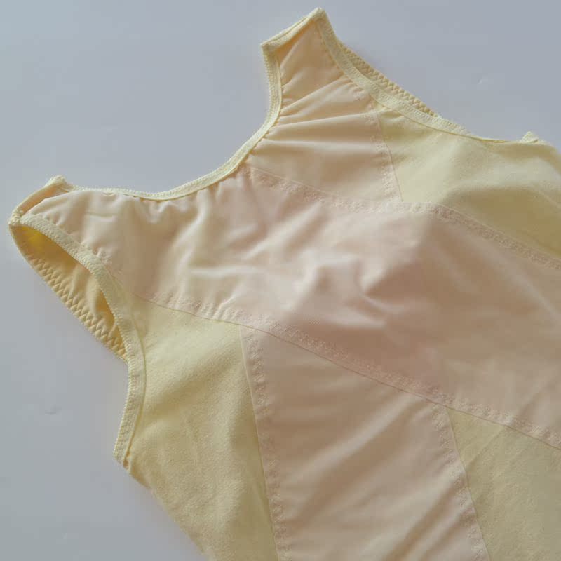 Nhật Bản không có vòng thép áo sơ mi nữ bằng vải cotton bụng đẹp trở lại cơ thể bó sát đồ lót mùa thu và mùa đông cơ sở miễn phí áo ngực áo body mỏng nhẹ