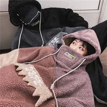 Ideal national tide three-color lamb wool sweater women loose autumn and winter couples coat tide ins men MAMC