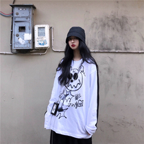 Ideal country tide 2020 Spring thin coat violent bear double-sided wear long sleeve T-shirt men and women with the same new factor