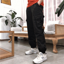 Ideal national tide diagonal pocket function webbing overalls womens bunches casual ins with mens Greed South