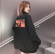 Ideal national tide stinky baby boy 18ss coach jacket female loose version bf style hip hop jacket male tide