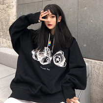 There is an ideal country tide ink bear hoodie Hip-hop loose men and womens couple decapitated bear hooded sweater HYPOEKAI