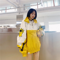 There is an ideal national tide Pikachu joint arms color jacket couple casual stormtrooper jacket male litlab