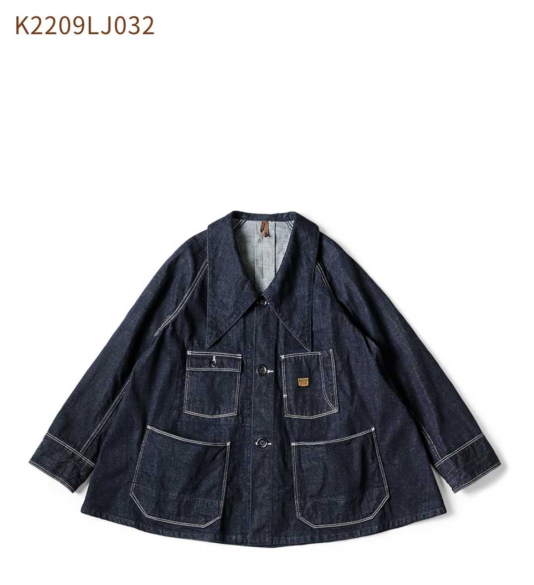 KAPITAL 平田和宏デザイン 天竺コットン 花柄刺繍 Tシャツ ブルー KAPITAL 平田和宏デザイン 天竺コットン 花柄刺繍 Tシャツ