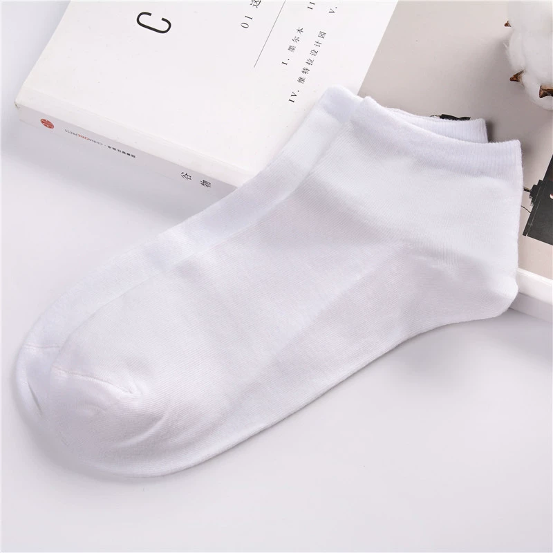 Vớ cotton nam đặc biệt vớ cotton thấm mồ hôi mùa hè vớ ngắn ống thấp giúp miệng nông bốn mùa vớ vớ nam tất trắng