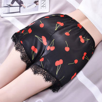 Summer simulation silk satin lace lace three-point shorts ladies anti-light bottoming safety pants home shorts wholesale