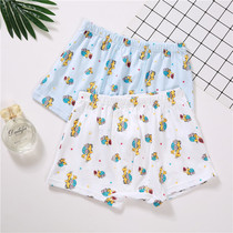 Baby Baby Pants Boy 0-1-3-4 Year Old Pure Cotton Toddler Child Flat Corner Pants Shorts Four-corner Pants