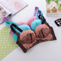 Wholesale without steel ring thick lace sexy small breasts bra underwear collection adjustment type gathering chest
