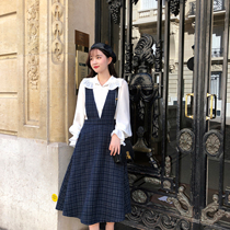 Yang small roll sleeveless sling small fragrant dress V-neck high waist loose thin machine temperament Joker